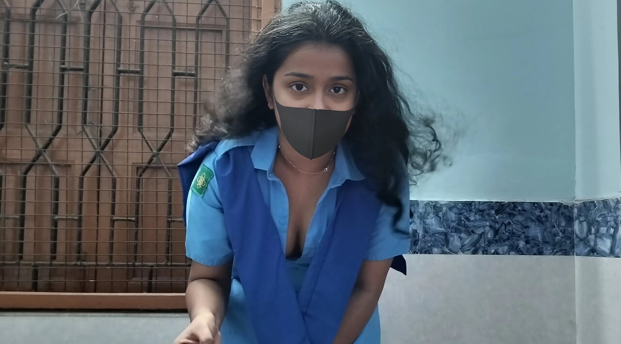 18+ School Girl Shraddha First time ANAL Sex and Loud Moaning