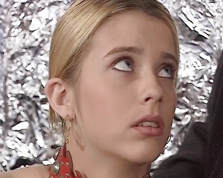 A fabulous blonde teen from Germany enjoys getting sprayed with cum