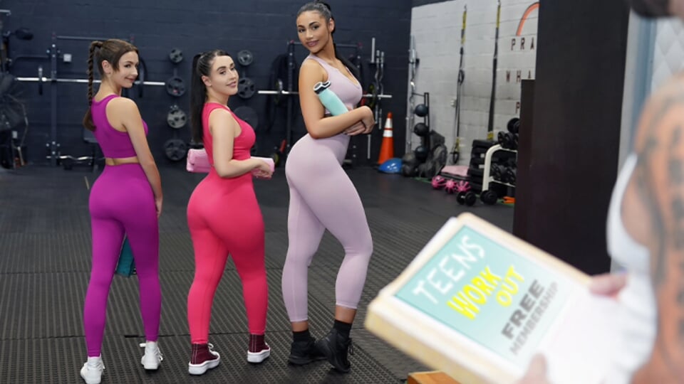 BFFS Don’t Pay for Gym Memberships feat. Brookie Blair, Serena Hill & Ariana Starr – TeamSkeet