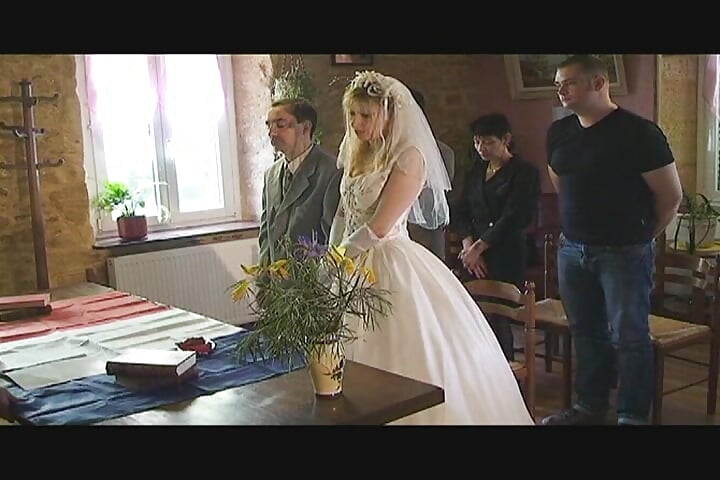 Horny French godmother gets gangbanged on the wedding day