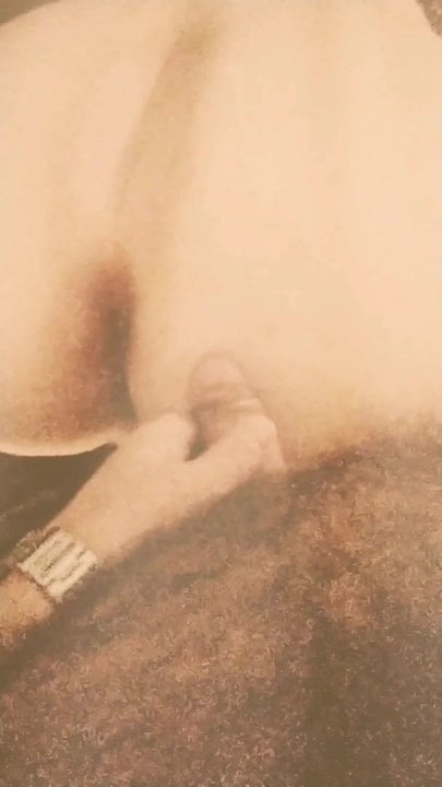 My slave give me his cum on my ass